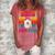 Vintage Retro Best Samoyed Mom Ever Cute Dog Headband Women's Loosen Crew Neck Short Sleeve T-Shirt Watermelon