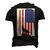 American Wolf Hunter Patriotic For Dad Fathers Day Men's 3D T-Shirt Back Print Black