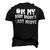 On My Baby Daddys Last Nerve Fathers Day New Dad Men's 3D T-Shirt Back Print Black
