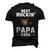 Best Buckin Papa Ever Deer Hunting Hunter Men Dad Men's 3D T-shirt Back Print Black