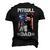 Best Pitbull Dad Ever American Flag 4Th Of July Men's 3D T-shirt Back Print Black