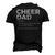 Cheer Dad Definition Best Dad Ever Cheerleading Men's 3D T-shirt Back Print Black