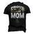 Cool Proud Army Mom Mommies Military Camouflage Men's 3D T-Shirt Back Print Black