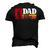 Dad The Man The Lineman The Legend Electrician Men's 3D T-shirt Back Print Black
