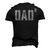 Dad Squared Daddy Of 2 Hilarious Fathers Day Men Men's 3D T-shirt Back Print Black