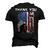Distressed Memorial Day Flag Military Boots Dog Tags Men's 3D T-Shirt Back Print Black