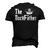 The Dock Father Captain Of The Boat Dad Fathers Day Men's 3D T-Shirt Back Print Black