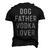 Dog Father Vodka Lover Dad Drinking Men's 3D T-Shirt Back Print Black