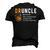 Druncle For The Best Uncle Druncle Definition Men's 3D T-Shirt Back Print Black
