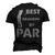 Fathers Day Best Grandpa By Par Golf Men's 3D T-Shirt Back Print Black