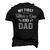 My First Fathers Day As A Dad Fathers Day Men's 3D T-Shirt Back Print Black
