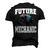 Future Mechanic Costume Monster Truck Adults & Kids Men's 3D T-Shirt Back Print Black
