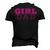 Girl Dad Cute Pink Father & Daughter Fathers Day Men's 3D T-Shirt Back Print Black