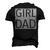 Girl Dad Proud Dad Of Girl Fathers Day Men's 3D T-Shirt Back Print Black