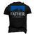 Its Not A Dad Bod Its A Dad Figure Mountain On Back Men's 3D T-Shirt Back Print Black
