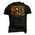 Junenth Black King Melanin Dad Fathers Day Men Fathers Men's 3D T-Shirt Back Print Black