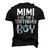 Mimi Of The Birthday Boy Mom Dad Kids Matching Men's 3D T-Shirt Back Print Black