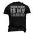 Your Mom Is My Cardio Dad Workout Gym Men's 3D T-Shirt Back Print Black