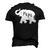 Papa Africa Elephant Father Matching For Dad Men's 3D T-Shirt Back Print Black