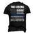 Police Officer The Legend Has Retired American Flag Cop Men's 3D T-shirt Back Print Black