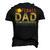 Retro Softball Dad Like A Baseball Dad But With Bigger Balls Men's 3D T-Shirt Back Print Black