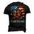 Shar Pei Dad American Flag 4Th Of July Dog Fathers Day Men's 3D T-Shirt Back Print Black