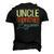 Uncle Godfather Legend Uncle Fathers Day Men's 3D T-Shirt Back Print Black