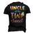 Uncle Of The Two Sweet Birthday Girl Ice Cream Lovers 2Nd Men's 3D T-Shirt Back Print Black