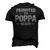 Vintage Promoted To Poppa Fathers Day New Dad Grandpa Men's 3D T-Shirt Back Print Black