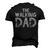 The Walking Dad Son Father Papa Daddy Stepdad Fatherhood Men's 3D T-Shirt Back Print Black