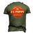 1 Poppy Men Number One Dad Grandpa Fathers Day Men's 3D T-Shirt Back Print Army Green