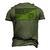 Army Logistics Branch American Flag Men's 3D T-Shirt Back Print Army Green