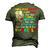 Autism Mom Dad Elephant Autism Awareness Women Men Autistic Men's 3D T-Shirt Back Print Army Green