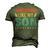 Awesome Like My Son Parents Day Mom Dad Joke Women Men Men's 3D T-shirt Back Print Army Green
