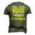 Badass 4 Wheeling Grandpa Grandfather Paw Paw Men's 3D T-Shirt Back Print Army Green