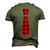Christmas For Men Dad Buffalo Plaid Check Tie Men's 3D T-Shirt Back Print Army Green