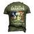 Im A Dad Grandpa Mechanic Quotes American Flag Patriotic Men's 3D T-Shirt Back Print Army Green