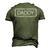 Daddy Est 2023 Promoted To Daddy 2023 Fathers Day Dad Men's 3D T-Shirt Back Print Army Green