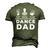 Dance Dad Pay Drive Clap Dancing Dad Joke Dance Lover Men's 3D T-Shirt Back Print Army Green