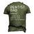 Dentist Dad Definition Dental Student Men's 3D T-Shirt Back Print Army Green