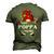 Family Xmas Pajama Poppa Gnome Buffalo Plaid Matching Men's 3D T-Shirt Back Print Army Green