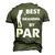 Fathers Day Best Grandpa By Par Golf Men's 3D T-Shirt Back Print Army Green