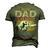 Fathers Day For Dad An Honor Being Pops Is Priceless Men's 3D T-Shirt Back Print Army Green
