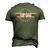 Fathers Day Top Pop Cool 80S 1980S Grandpa Dad Men's 3D T-Shirt Back Print Army Green
