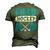 Field Hockey Dad Hockey Player Men's 3D T-Shirt Back Print Army Green