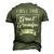 First Time Great Grandpa Est 2019 Future Grandfather Men's 3D T-Shirt Back Print Army Green