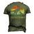 Great Unclesaurus T Rex Dinosaur Great Uncle Saurus Men's 3D T-Shirt Back Print Army Green