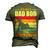 Its Not A Dad Bod Its A Father Figure Fathers Day Men's 3D T-Shirt Back Print Army Green