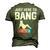 Just Here To Bang Fireworks 4Th Of July Dad Bod Father Men's 3D T-Shirt Back Print Army Green