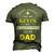 Kevin Name My Favorite People Call Me Dad Men's 3D T-shirt Back Print Army Green